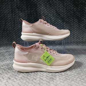 Sam Edelman Sarita Women's Shoes Beige Rose Lace Up Sneakers Size 7.5M